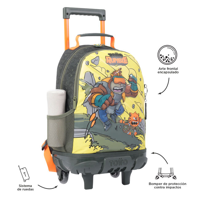 Mochila escolar con ruedas mediana de cartoons - Brawlmaster image number null