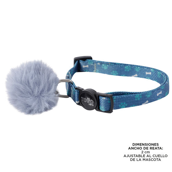 Collar ajustable estampado huesitos - Meow image number 2