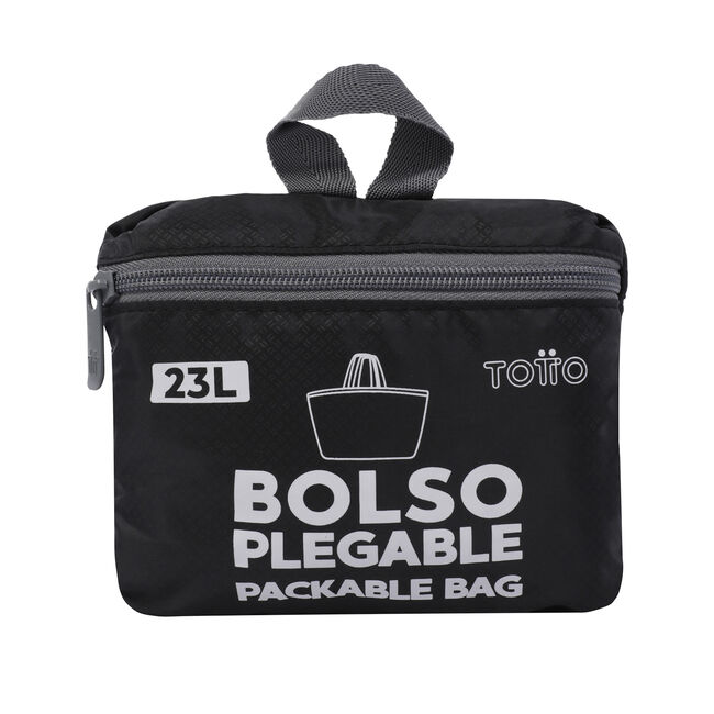 Bolso shopper plegable color negro - Ramel image number null