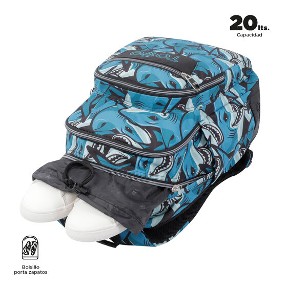 Mochila Crayoles - Tiburones image number 3