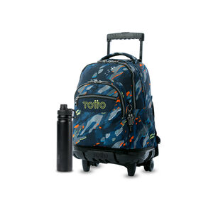 Pack Escolar Groove X2 | Mochila de ruedas + Botella