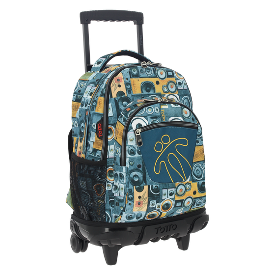 Mochila escolar con ruedas Renglones - 7GG image number 2
