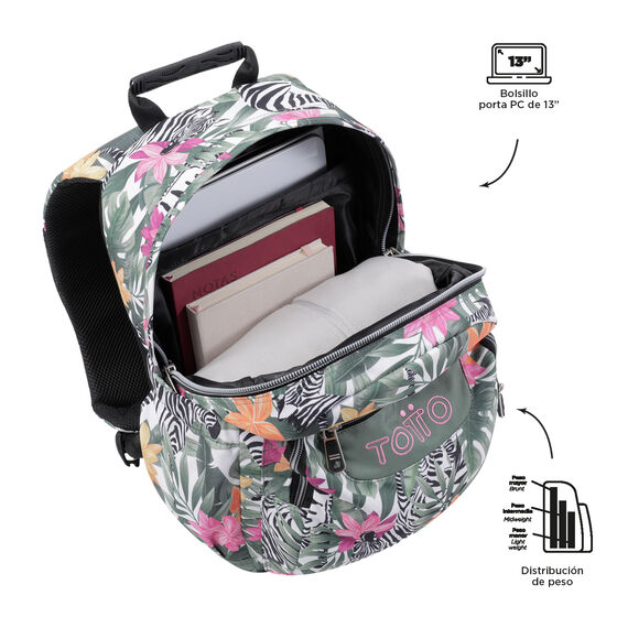 Mochila Gommas - Tropical cebras image number 4