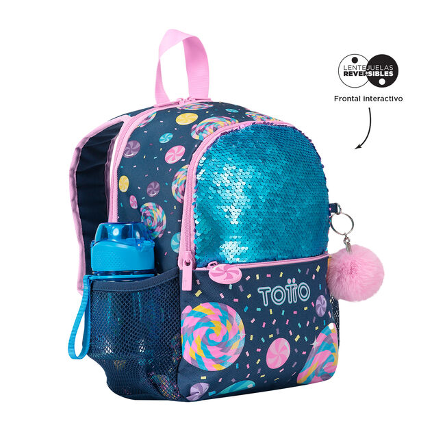 Mochila escolar pequeña de dulces y piruletas - Sweet Candy image number null