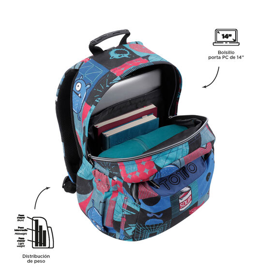 Mochila Acuareles - Cyber monstruos image number 5