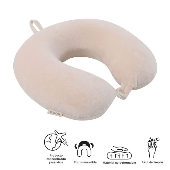 Almohada de viaje Pylot - White Sand image number 2