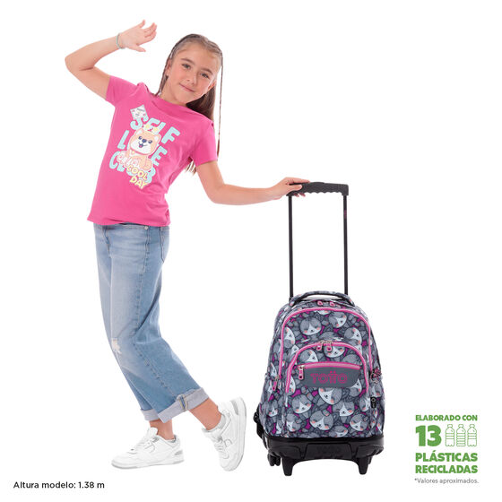 Mochila Renglones - Kitten Rose image number 2