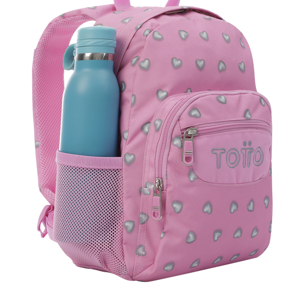 Mochila Tempera - Corazones rosas image number 4