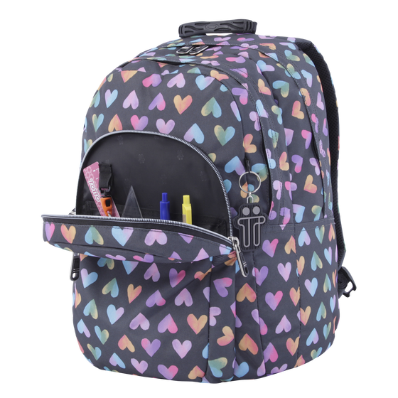 Mochila escolar Lápiz - Corazones de colores image number 4