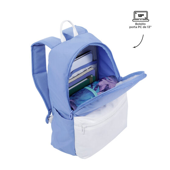Mochila Dragonar - Azul y blanco image number 4