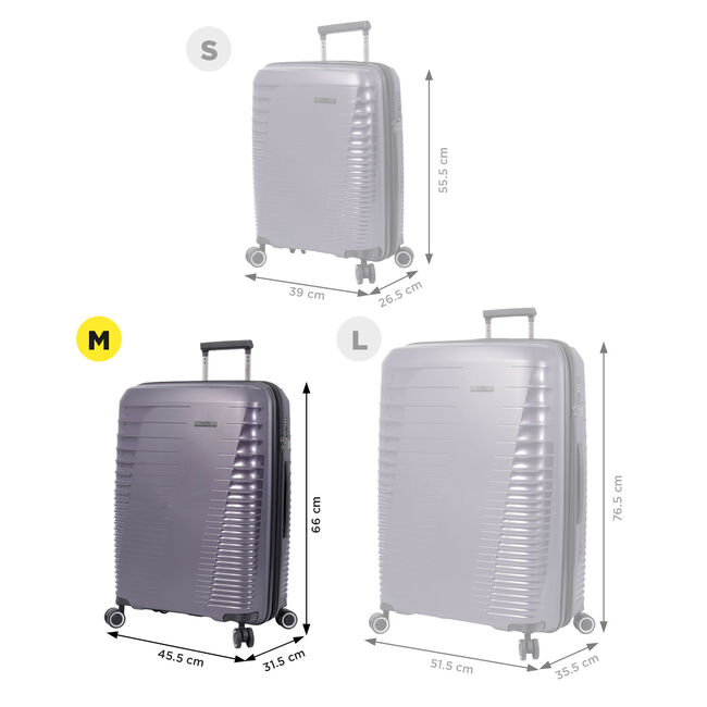 Maleta trolley mediana color morado - Traveler image number null