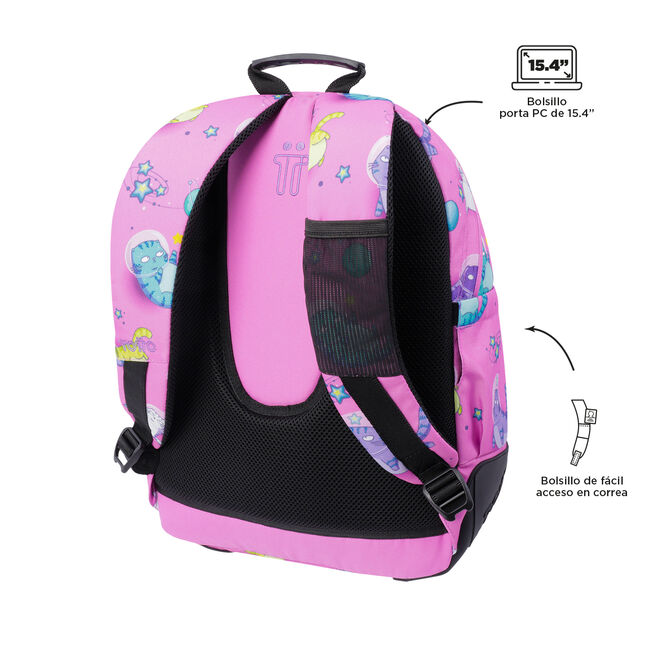 Mochila escolar gatos astronautas - Crayoles image number null