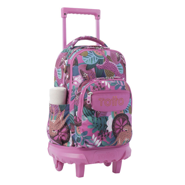 Mochila escolar pequeña ruedas tropical jaguar - Resma image number null