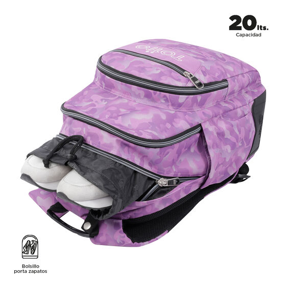 Mochila Crayoles - Camuflaje rosa image number 8