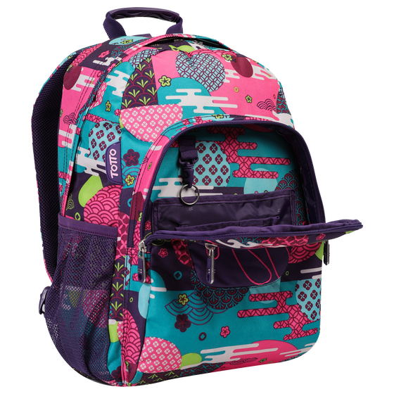 Mochila escolar adaptable a carro Acuareles - 4SJ image number 5
