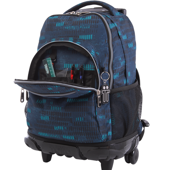 Mochila Renglones - azul jaspeado image number 6