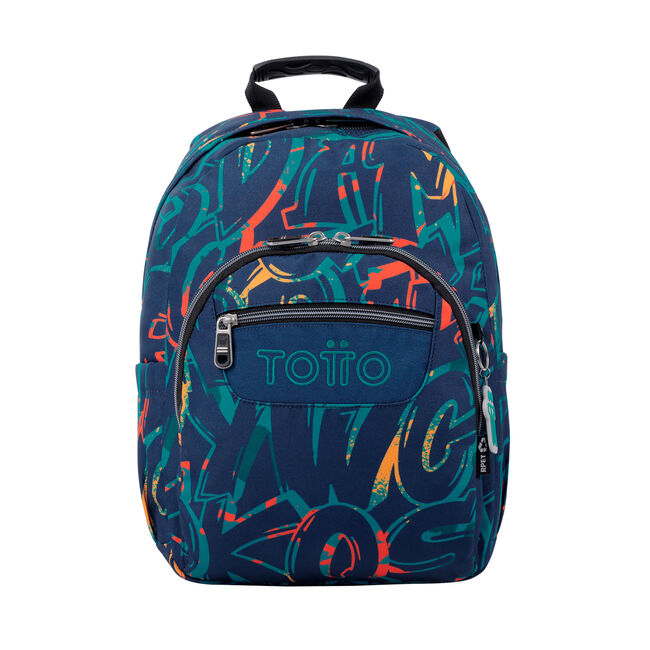 Mochila escolar infantil Totto GOMMAS 0J8 Azul - Mochilas y Bolsos