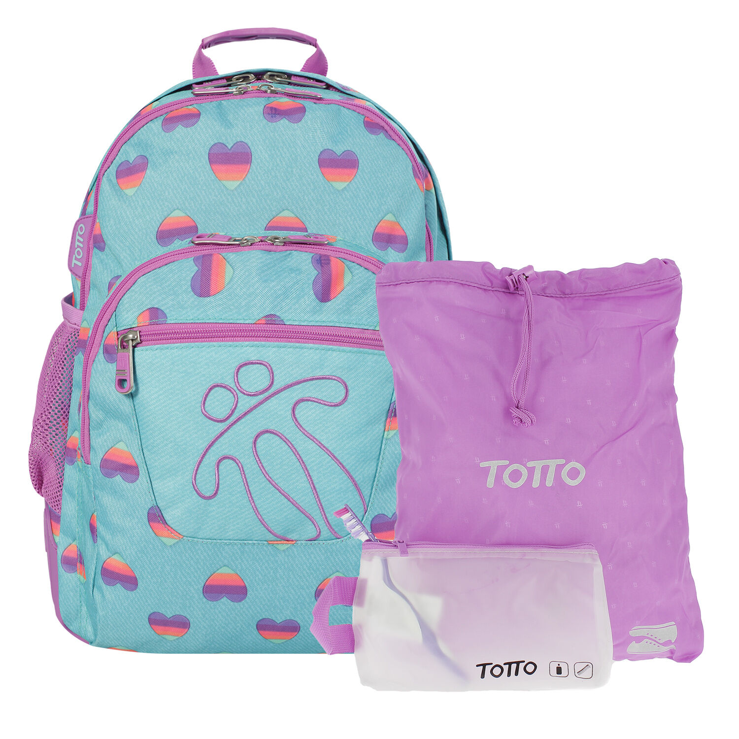 Mochilas totto new arrivals con estuche