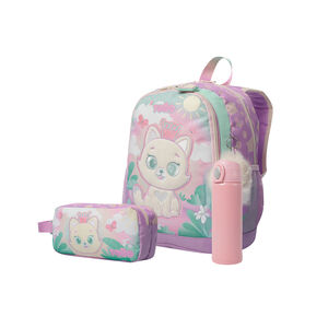 Pack Infantil Queen Cat X3 | Mochila mediana + 2 accesorios