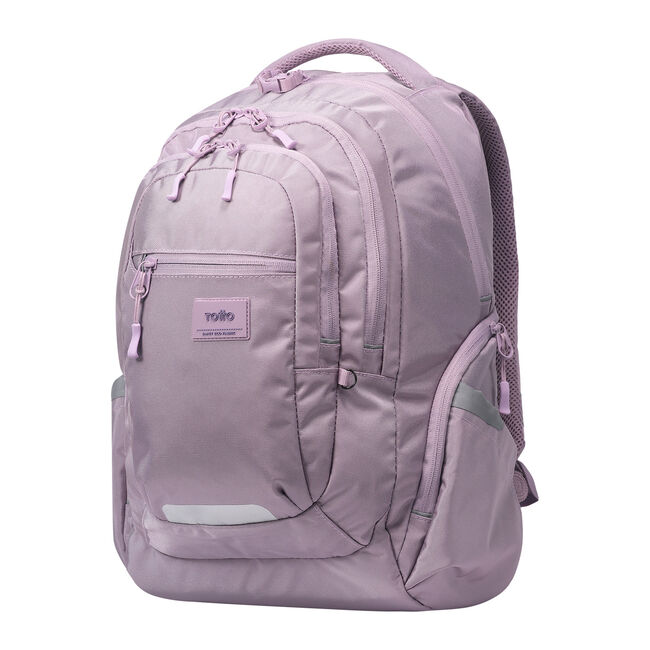 Mochila juvenil  Eco-Friendly color morado pastel - Eufrates image number null