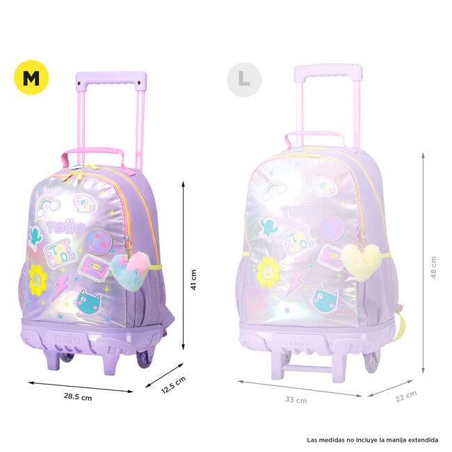 Mochila escolar con ruedas mediana de emojis - Emojy image number null
