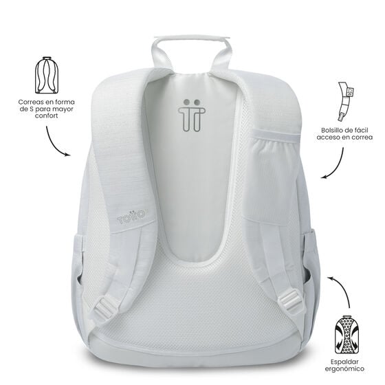 Mochila Acuarela Neo - White image number 4