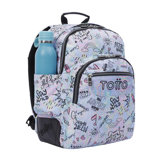 Mochila Crayoles - Rainbow party image number 4