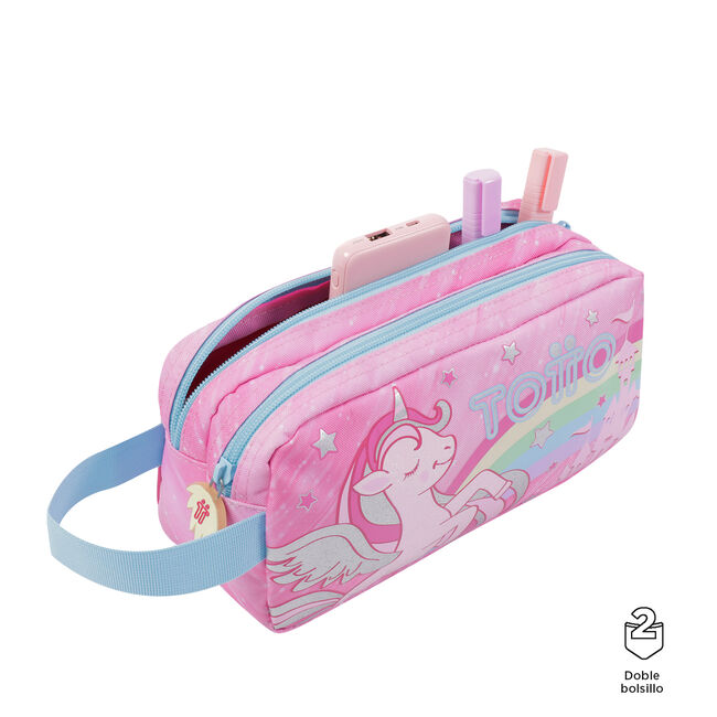 Estuche escolar de fantasía y unicornio - Fantasy image number null