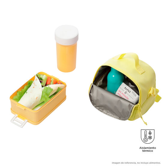Pack X 3 Mochila + Portameriendas + Estuche Yuno - Yellow Iris image number 14