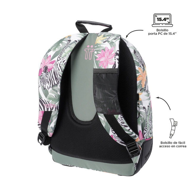 Mochila escolar tropical cebras - Crayoles image number null
