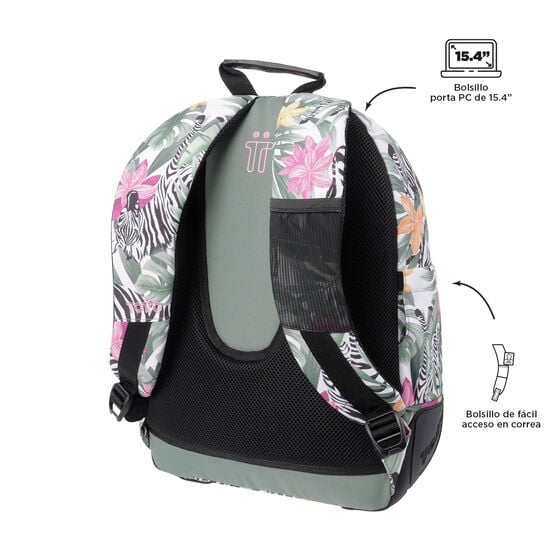 Mochila Crayoles - Tropical cebras image number 5
