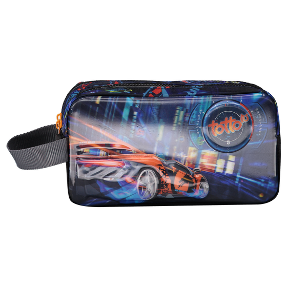 Estuche escolar dos compartimentos - Tuning Car image number 1