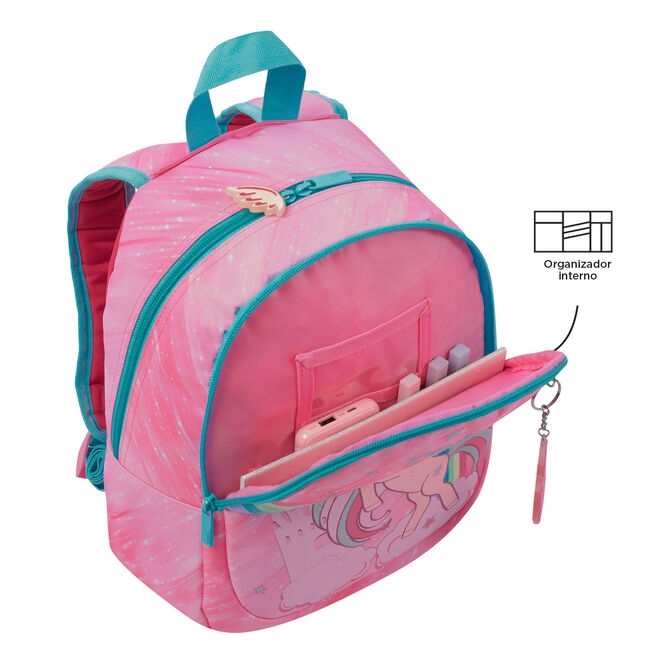Mochila escolar pequeña de fantasía y unicornio - Fantasy image number null