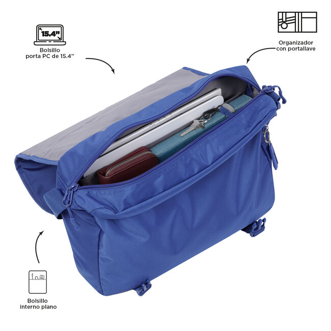 Bandolera Eco-Friendly color azul marino - Caspio image number null