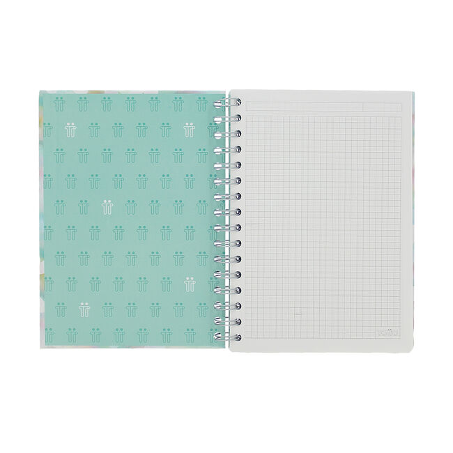 Cuaderno A5 tapa forrada corazones pastel image number null