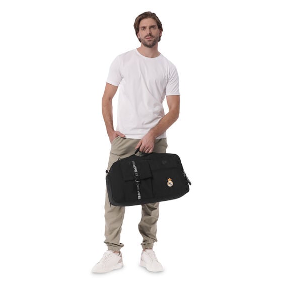 Bolsa de viaje mediana Real Madrid - Negro image number 8