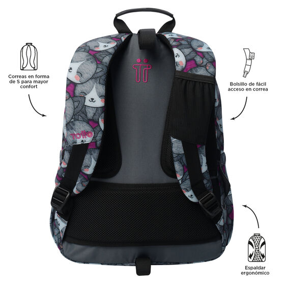 Mochila Acuareles - Kitten Rose image number 3