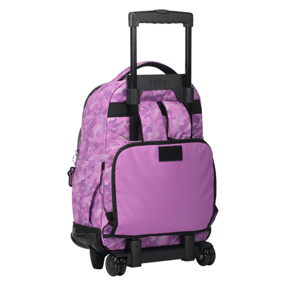 Mochila Renglones Camuflaje rosa Rosa Totto.es