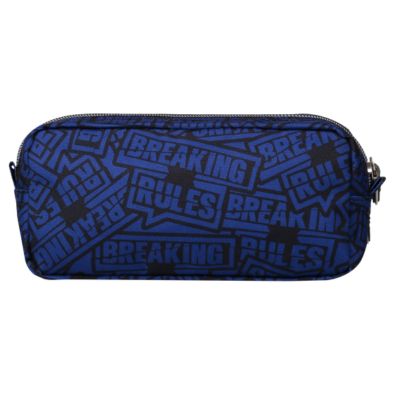 Estuche escolar dos compartimentos azul y letras Sobre image number 3