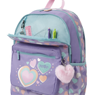 Mochila escolar morado y corazones - Glony image number 5