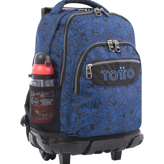 Mochila Renglones - Azul y letras image number 5