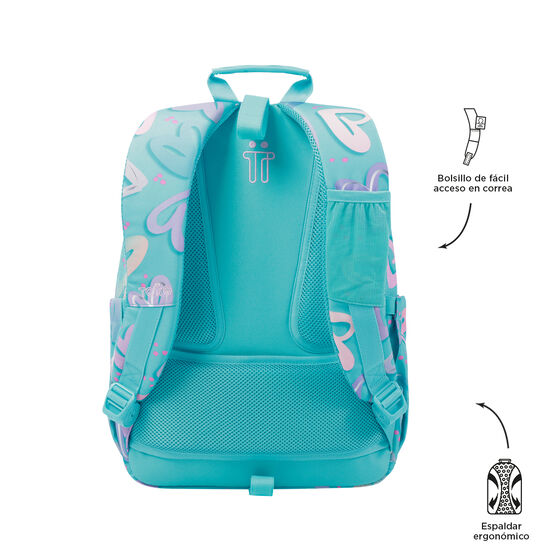 Mochila Acuareles - Corazones pintados image number 4