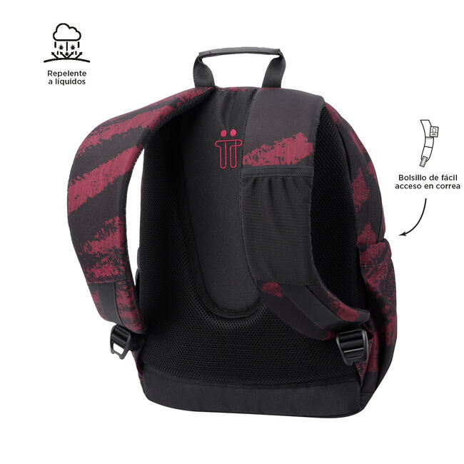Mochila escolar tiza roja - Gommas image number null