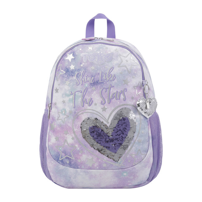 Mochila escolar mediana - Shiny Heart image number null