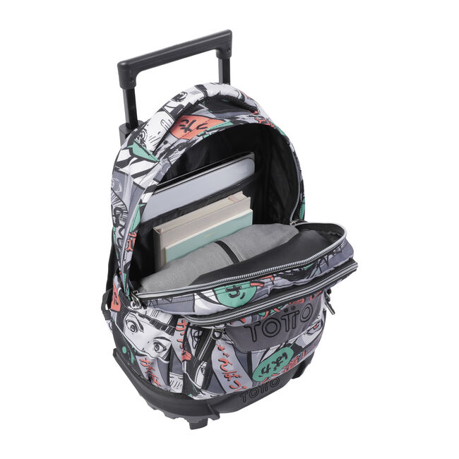 Mochila escolar pequeña ruedas manga - Resma image number null