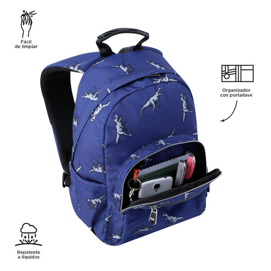 Mochila Tempera - Dinosaurs Blue image number 5