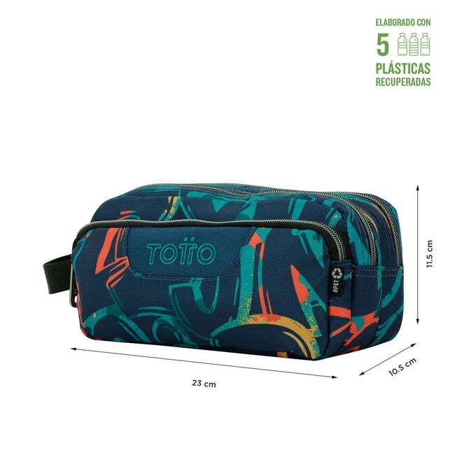 Estuche escolar tres compartimentos Shock - Agapec image number null