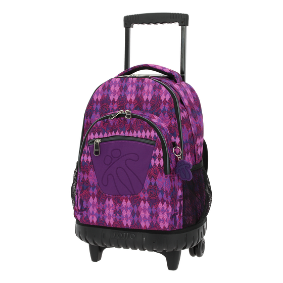 Mochila escolar con ruedas Renglones - 6M2 image number 3