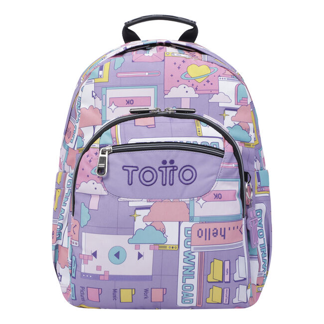 Mochila escolar morado ciber - Gommas image number null