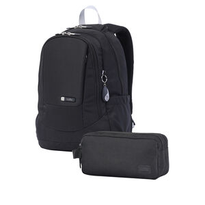 Kit mochila urbana + estuche Black